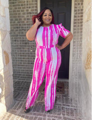 Crushed Pink Jumpsuit