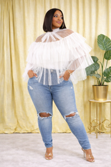 Laced Layered Blouse