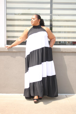 Black Bell Maxi Dress