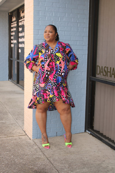 Ankara Tea Time Dress