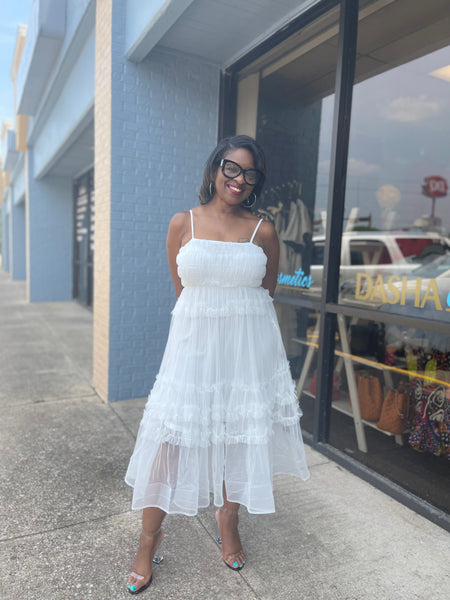 White Tulle Dress