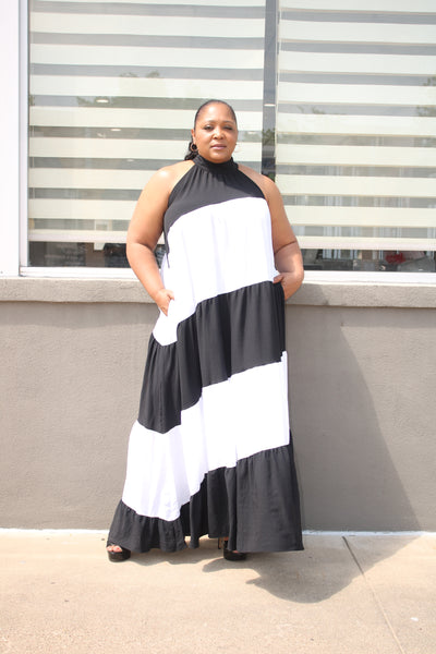 Black Bell Maxi Dress